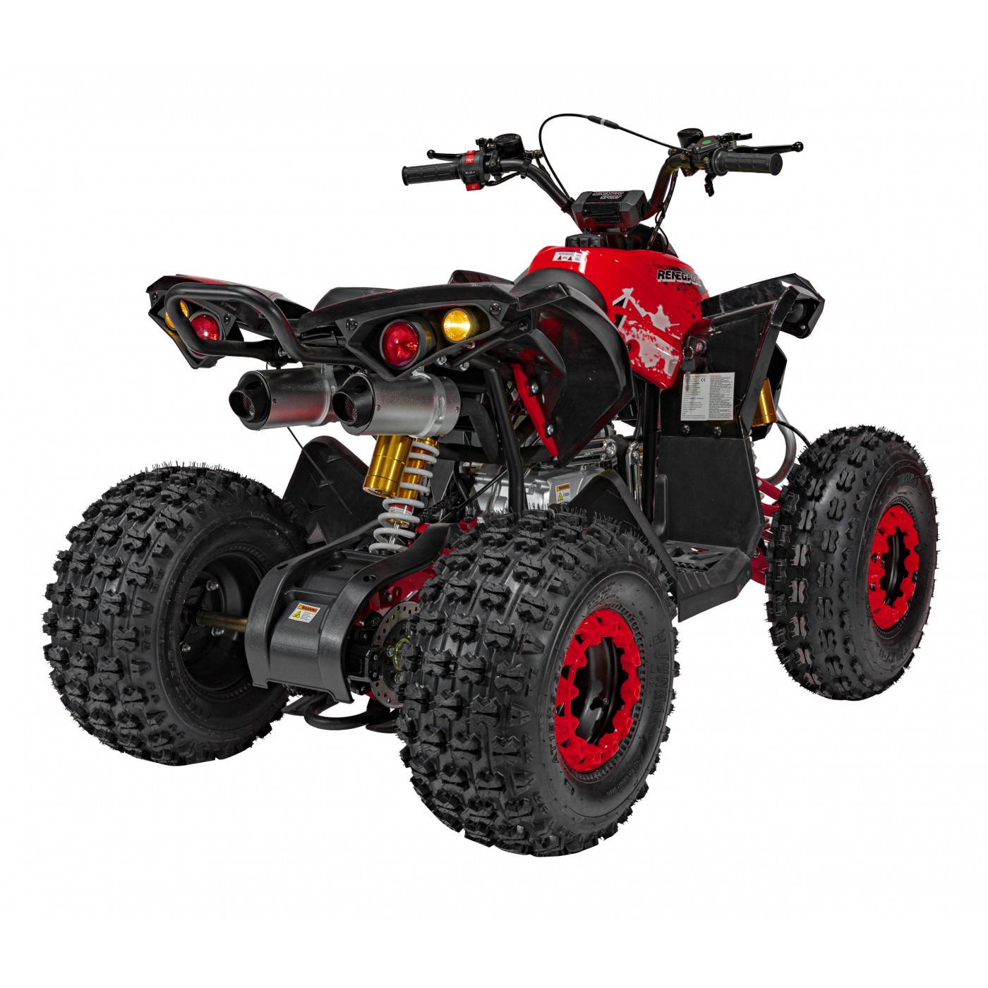 copy of Quad Highper na baterii žlutá 35 km/h + střídavý motor 1000 W + nafouknutá kola + nastavení sedadla