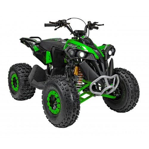 copy of Quad Highper na baterii žlutá 35 km/h + střídavý motor 1000 W + nafouknutá kola + nastavení sedadla