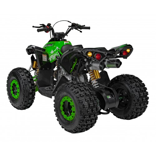 copy of Quad Highper na baterii žlutá 35 km/h + střídavý motor 1000 W + nafouknutá kola + nastavení sedadla