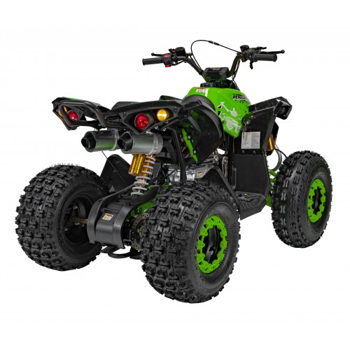 copy of Quad Highper na baterii žlutá 35 km/h + střídavý motor 1000 W + nafouknutá kola + nastavení sedadla