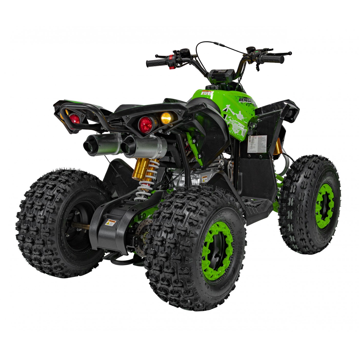 copy of Quad Highper na baterii žlutá 35 km/h + střídavý motor 1000 W + nafouknutá kola + nastavení sedadla