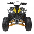 copy of Quad Highper na baterii žlutá 35 km/h + střídavý motor 1000 W + nafouknutá kola + nastavení sedadla