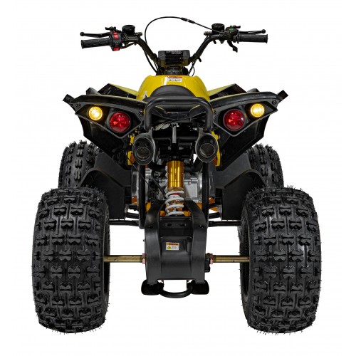 copy of Quad Highper na baterii žlutá 35 km/h + střídavý motor 1000 W + nafouknutá kola + nastavení sedadla