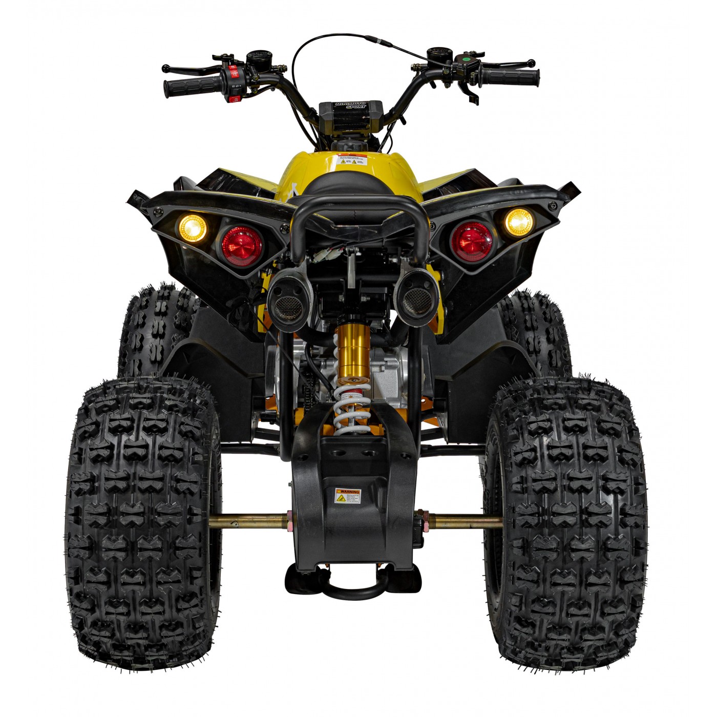 copy of Quad Highper na baterii žlutá 35 km/h + střídavý motor 1000 W + nafouknutá kola + nastavení sedadla