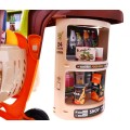 Velký supermarket pro děti 3+ Interaktivní set 65 el. + Pokladna + Skener + Vozík + Příslušenství