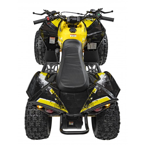 copy of Quad Highper na baterii žlutá 35 km/h + střídavý motor 1000 W + nafouknutá kola + nastavení sedadla