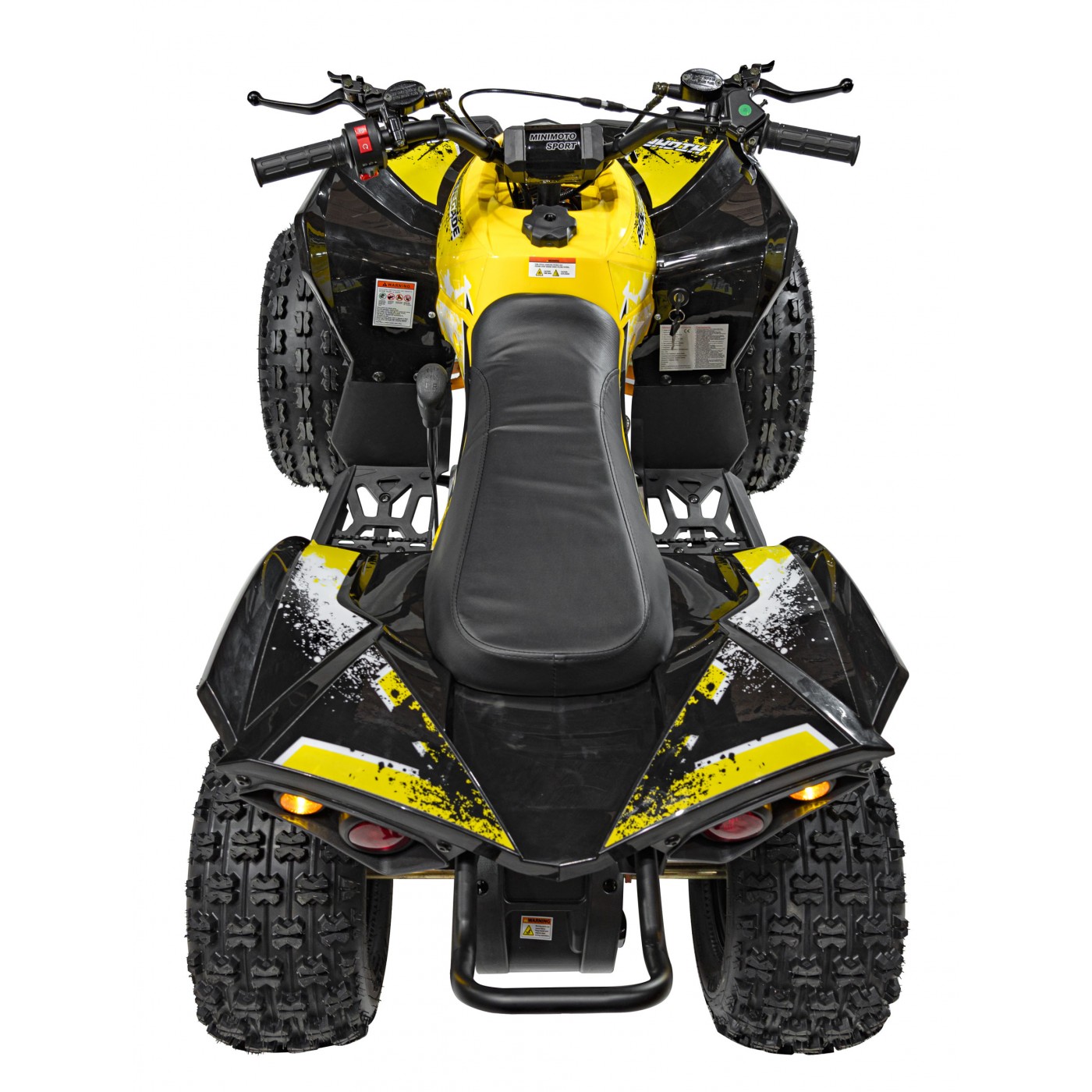 copy of Quad Highper na baterii žlutá 35 km/h + střídavý motor 1000 W + nafouknutá kola + nastavení sedadla