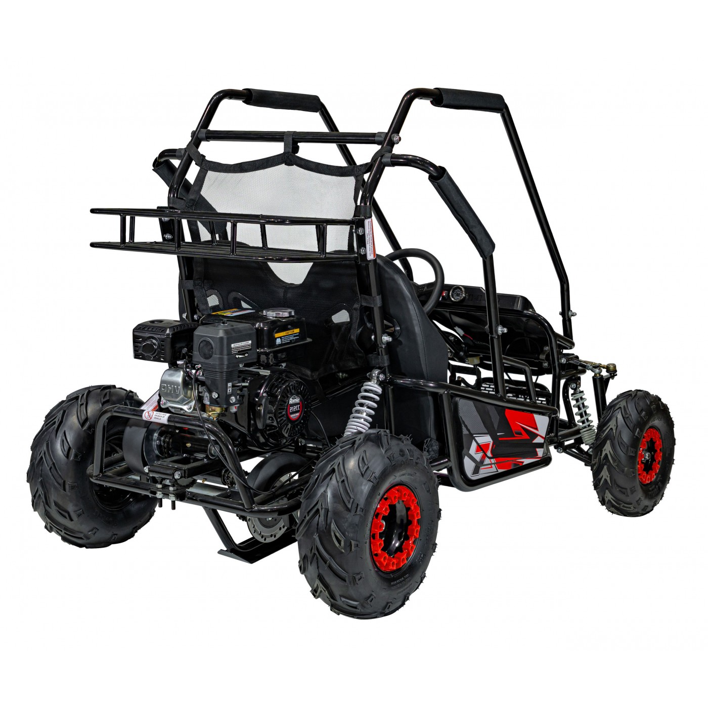 copy of Quad Highper na baterii žlutá 35 km/h + střídavý motor 1000 W + nafouknutá kola + nastavení sedadla