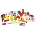 Velký supermarket pro děti 3+ Interaktivní set 65 el. + Pokladna + Skener + Vozík + Příslušenství