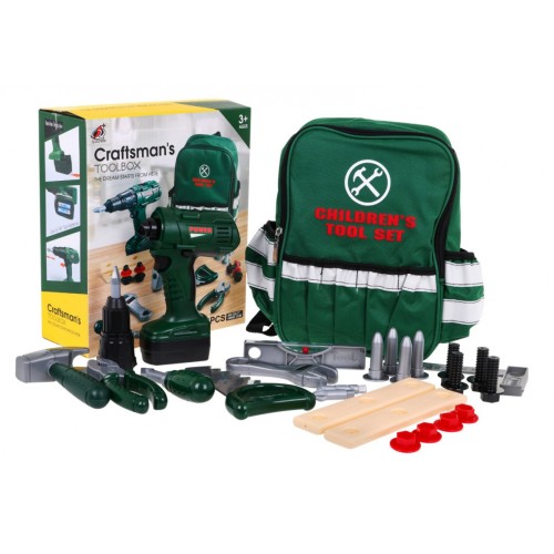 Dětská velká DIY sada 3+ interaktivní efekty + šroubovák + batoh