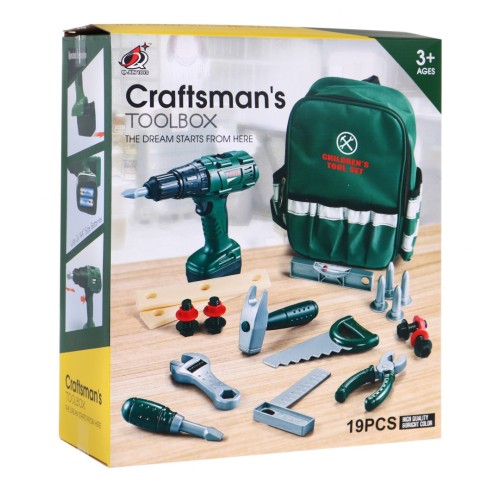 Dětská velká DIY sada 3+ interaktivní efekty + šroubovák + batoh