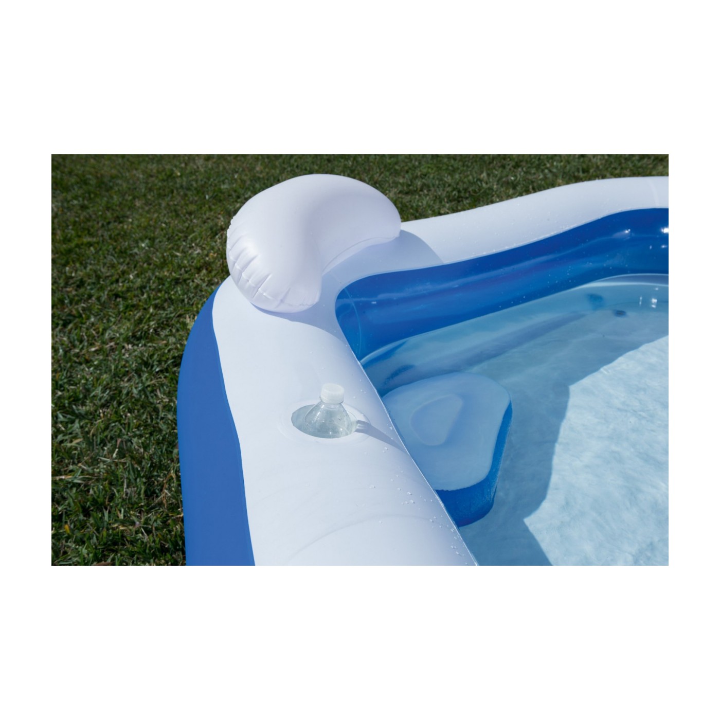 Nafukovací rodinný BAZÉN BESTWAY 213X206CM + 2 sedadla + 2 polštáře + 2 místa na pití