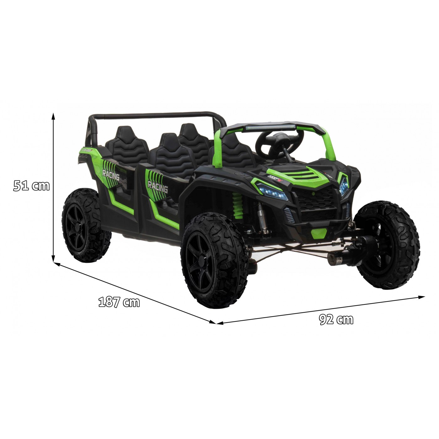 copy of 4místná bugina ATV RACING UTV2000 zelená