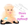 Blonďatá dětská vlasová stylingová panenka 3+ česací sada + doplňky k ozdobám