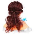 Panenka brunetka na česání vlasů pro děti 3+ Sada na česání + Ozdoby doplňky