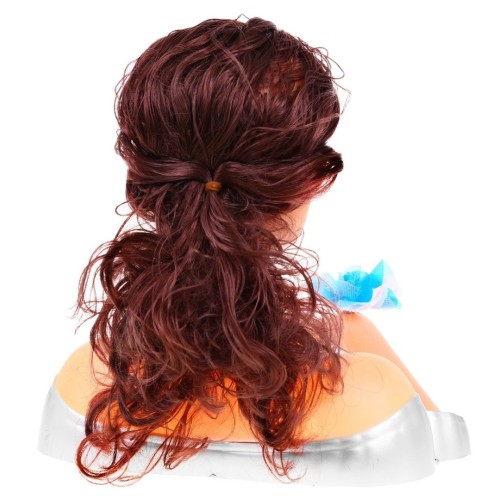 Panenka brunetka na česání vlasů pro děti 3+ Sada na česání + Ozdoby doplňky