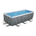 rámový bazén Power Steel 412x201x122 Šedá 13x6FT BESTWAY 6v1 + Příslušenství