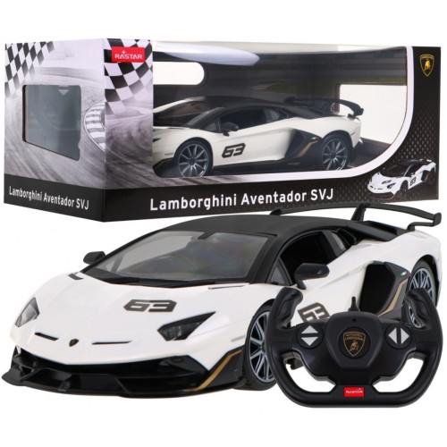 Lamborghini Aventador SVJ RASTAR model 1:14 Dálkové ovládání auta + 2,4 GHz dálkové ovládání