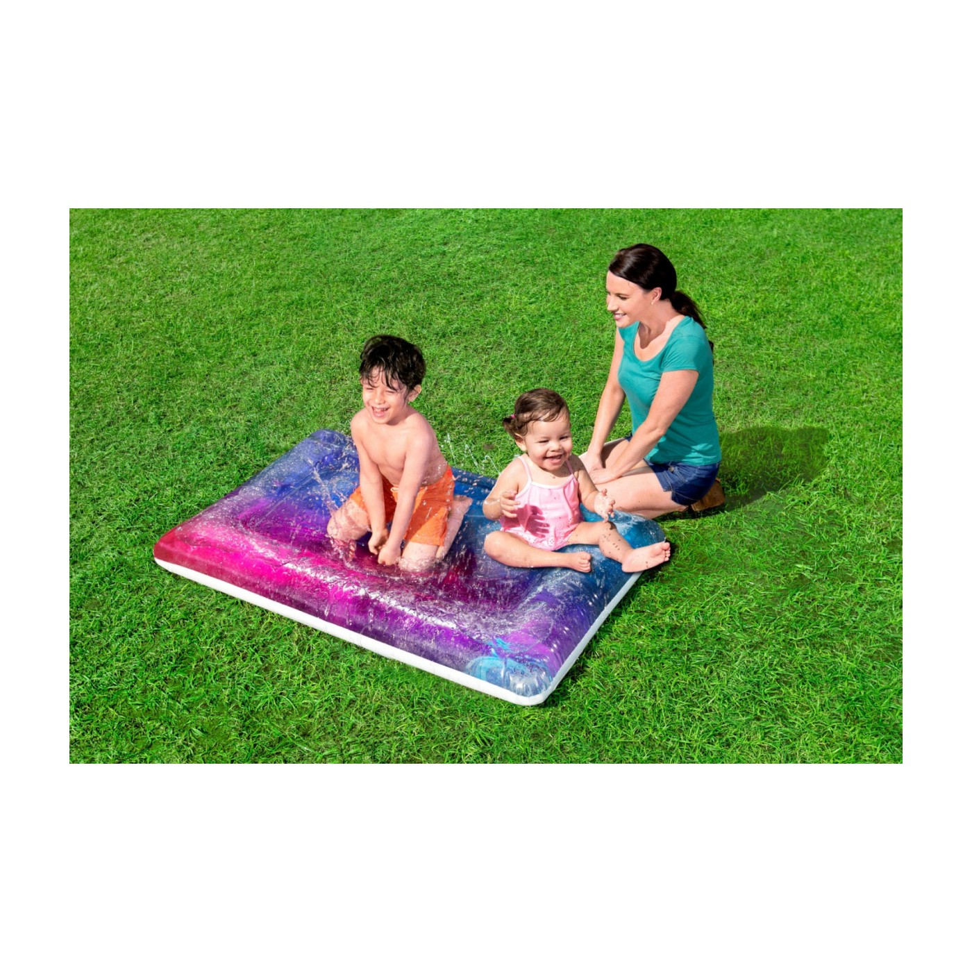 Galaktická vodní podložka pro děti 130x90cm BESTWAY + vodní sprej