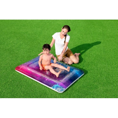 Galaktická vodní podložka pro děti 130x90cm BESTWAY + vodní sprej