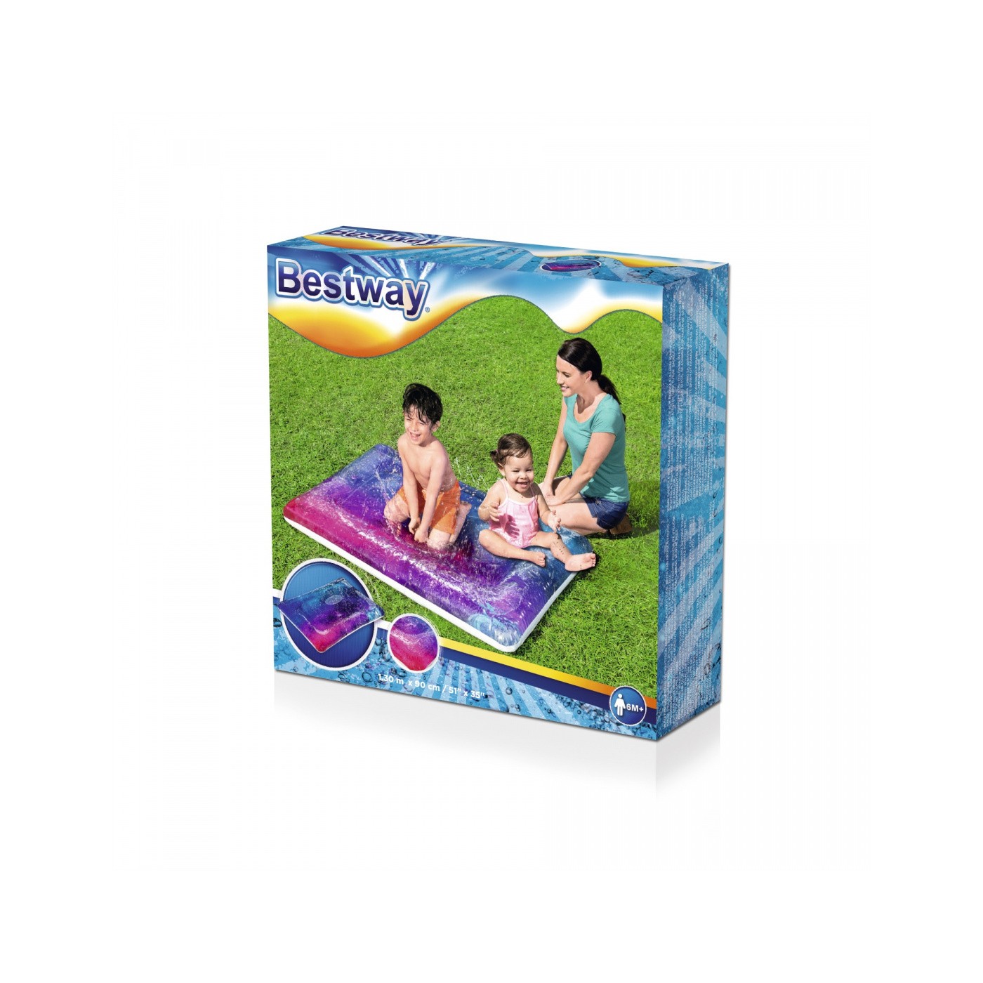 Galaktická vodní podložka pro děti 130x90cm BESTWAY + vodní sprej