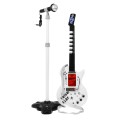 Elektrická kytara + Mikrofon pro děti 6+ Hudební nástroj Zvuky+ Světla