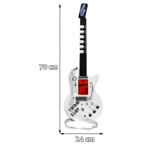 Dětská hudební sada 6+ elektrická kytara + zesilovač + mikrofon