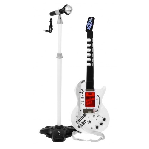 Dětská hudební sada 6+ elektrická kytara + zesilovač + mikrofon