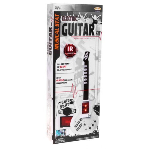 Dětská hudební sada 6+ elektrická kytara + zesilovač + mikrofon