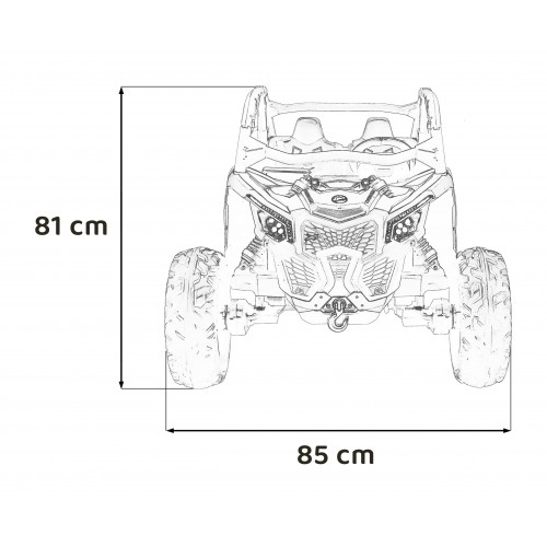 Buggy Maverick Turbo RR růžová