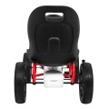 Gokart ABARTH na pedály pro děti bílá + Kola EVA + Ruční brza + Volný běh
