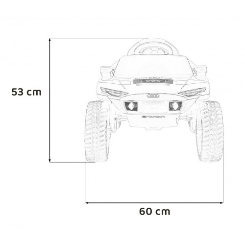 Vozidlo Audi RSQ E-TRON šedé
