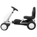 První pedálová motokára pro nejmladší bílá + Řetězový pohon + Kolečka s gumou