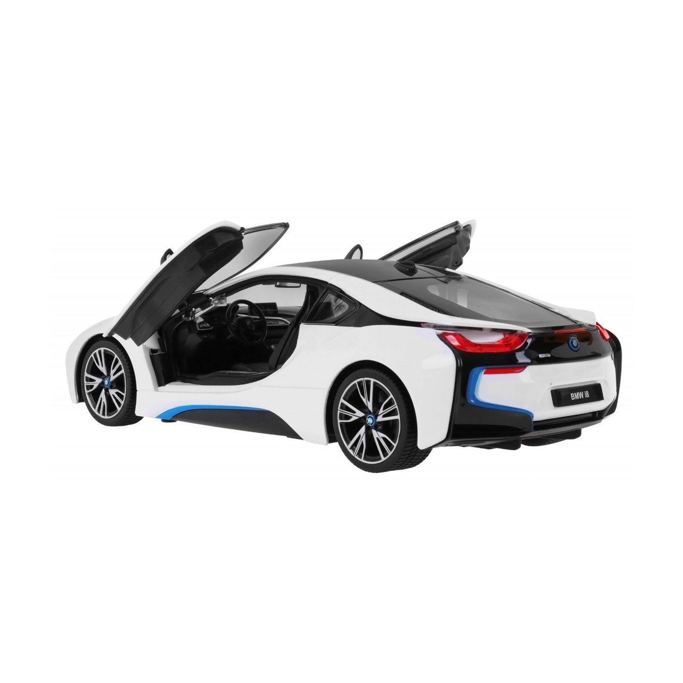 BMW i8 bílé RASTAR model 1:14  auto na dálkové ovládání + 2,4 GHz dálkové ovládání