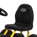 První pedálová motokára pro nejmladší žlutá + řetězový pohon + kola z gumy