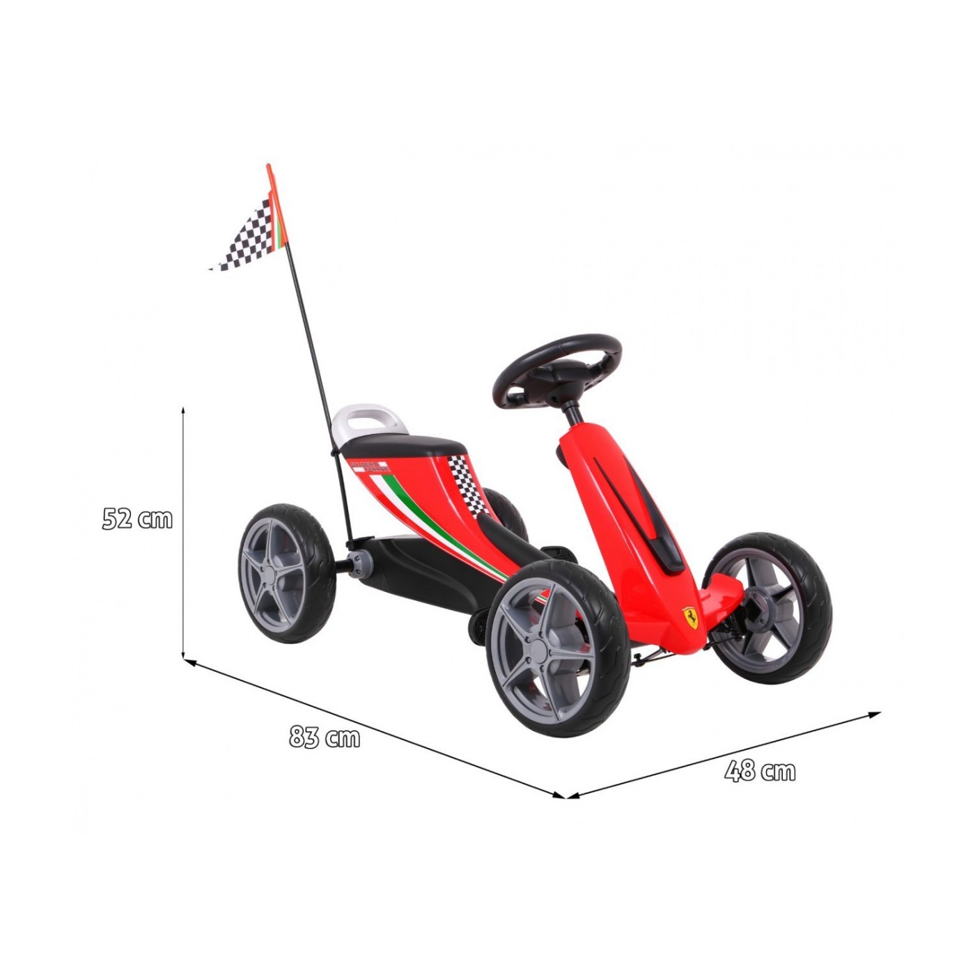 Motokára Ferrari červená