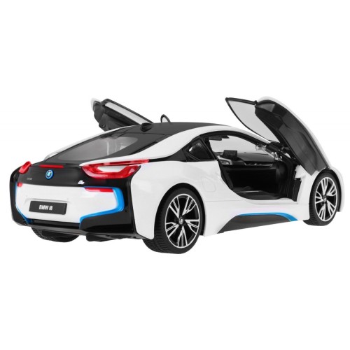 BMW i8 bílé RASTAR model 1:14  auto na dálkové ovládání + 2,4 GHz dálkové ovládání