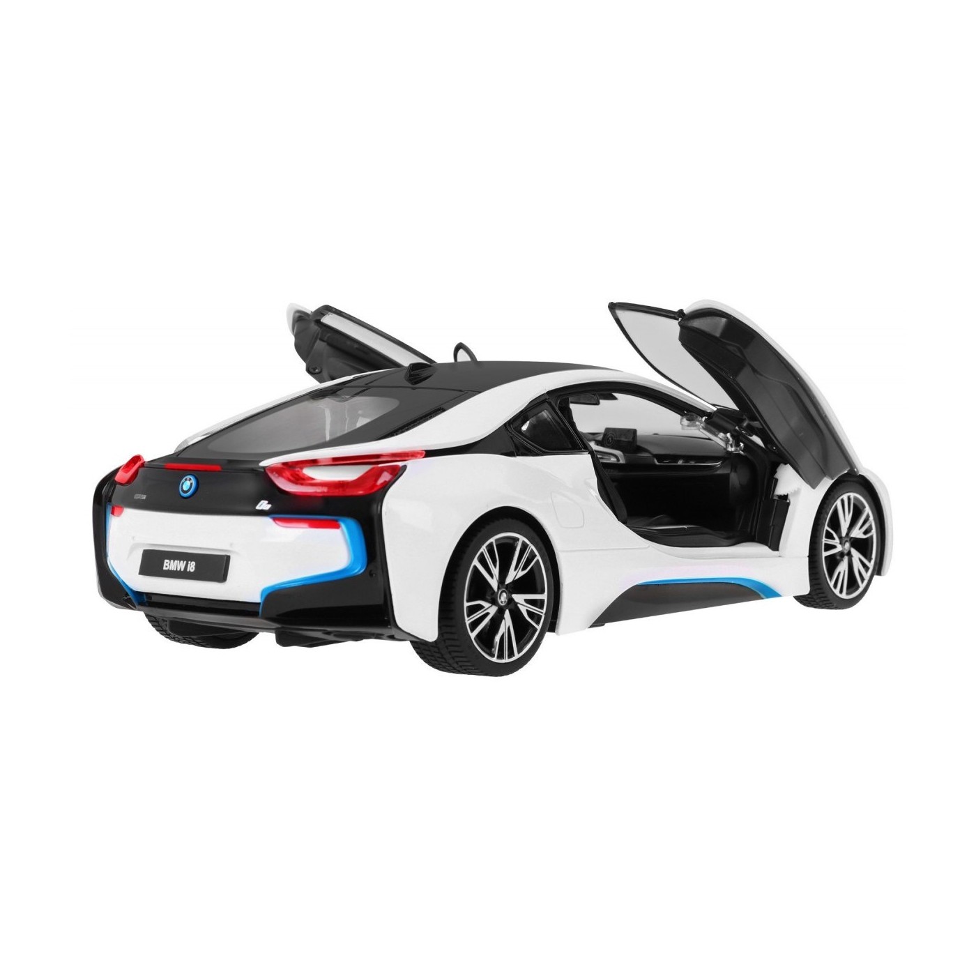 BMW i8 bílé RASTAR model 1:14  auto na dálkové ovládání + 2,4 GHz dálkové ovládání