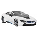 BMW i8 bílé RASTAR model 1:14  auto na dálkové ovládání + 2,4 GHz dálkové ovládání