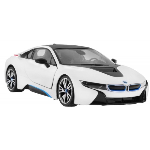BMW i8 bílé RASTAR model 1:14  auto na dálkové ovládání + 2,4 GHz dálkové ovládání