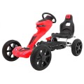 Grand Ride Kart 3 + na pedály pro děti + červená EVA kola nastavení sedadla ruční brzda