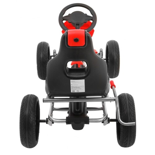 Grand Ride Kart 3 + na pedály pro děti + červená EVA kola nastavení sedadla ruční brzda