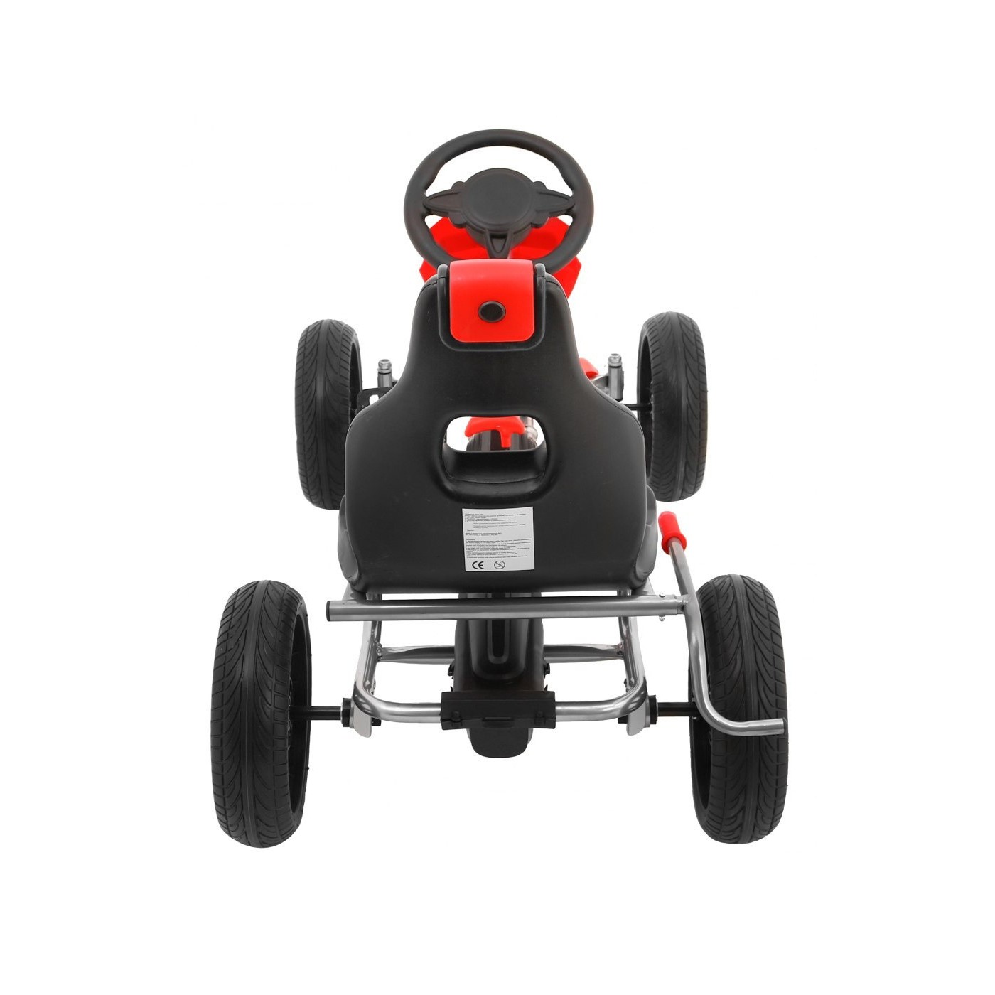 Grand Ride Kart 3 + na pedály pro děti + červená EVA kola nastavení sedadla ruční brzda