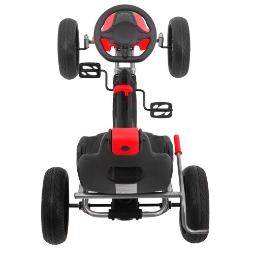 Grand Ride Kart 3 + na pedály pro děti + červená EVA kola nastavení sedadla ruční brzda