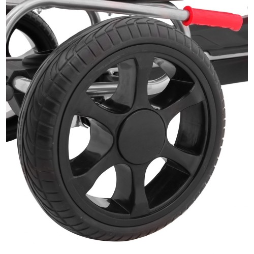 Grand Ride Kart 3 + na pedály pro děti + červená EVA kola nastavení sedadla ruční brzda