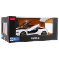 BMW i8 bílé RASTAR model 1:14  auto na dálkové ovládání + 2,4 GHz dálkové ovládání
