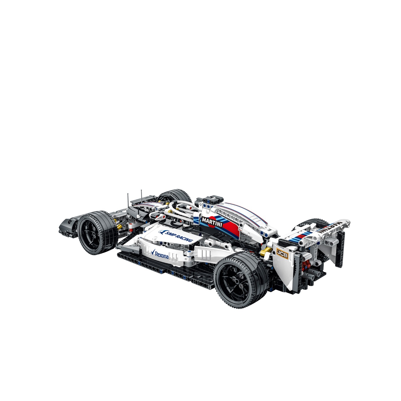 Bolid F1 Block Set Bílá 1152 ks.
