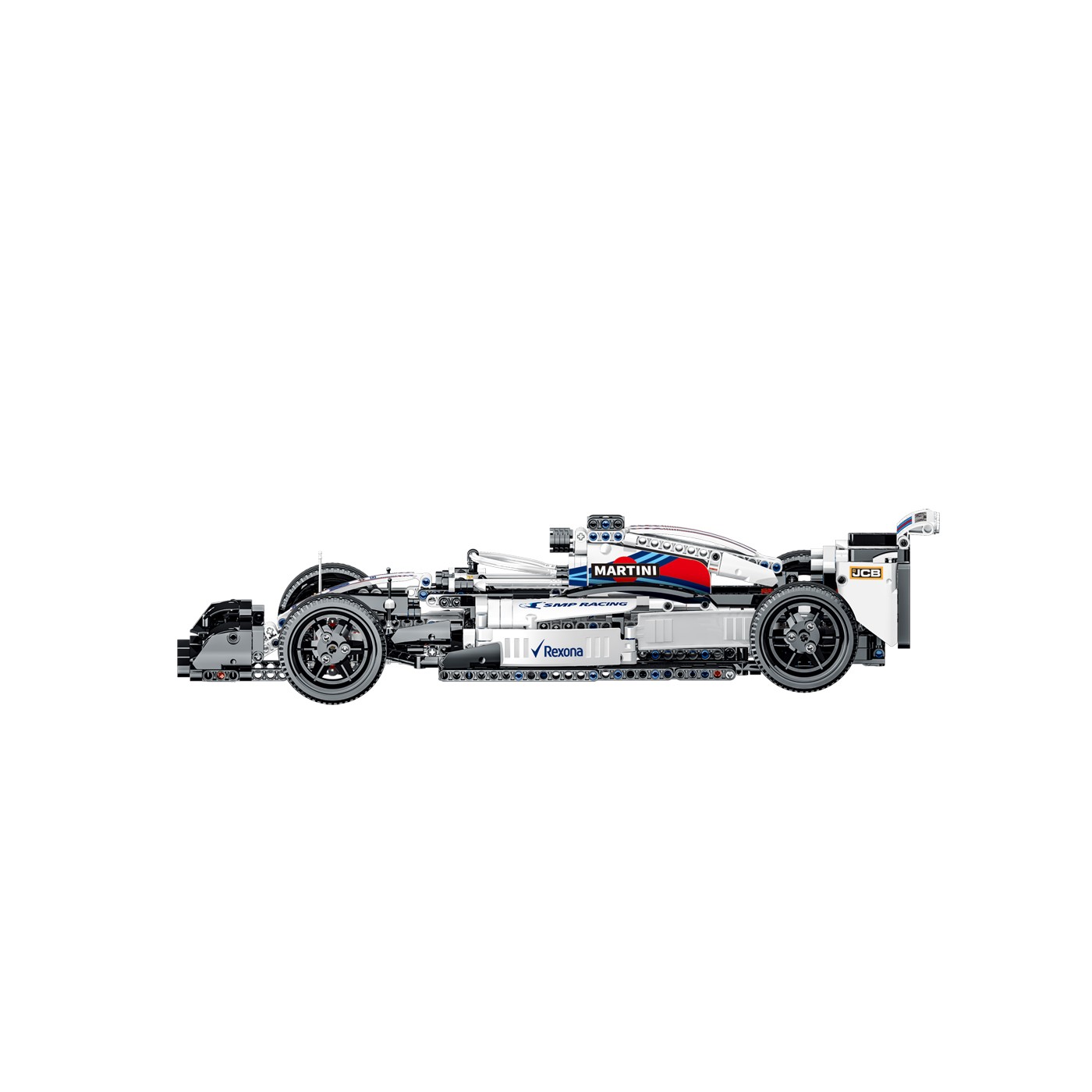 Bolid F1 Block Set Bílá 1152 ks.