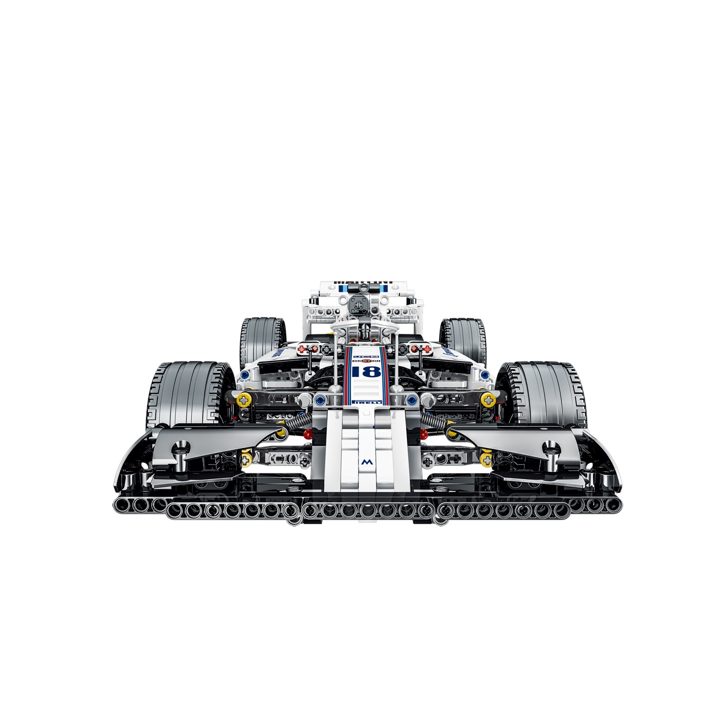 Bolid F1 Block Set Bílá 1152 ks.