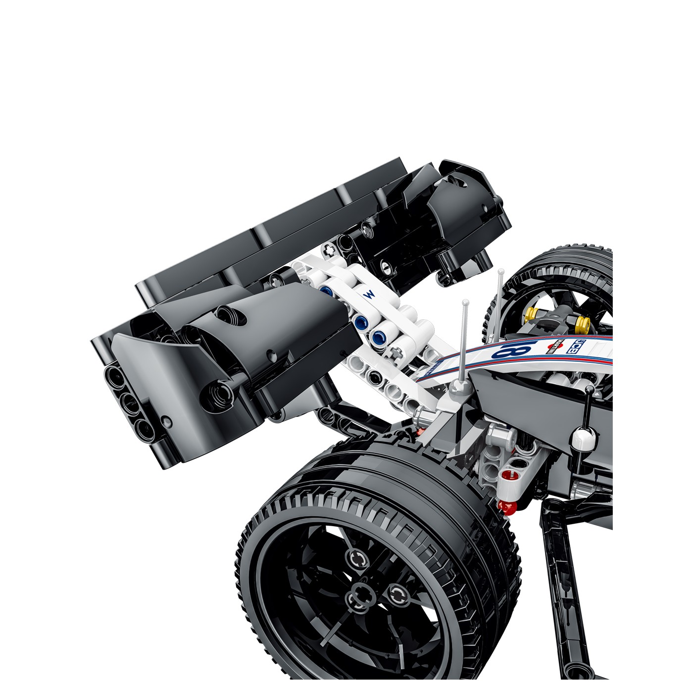 Bolid F1 Block Set Bílá 1152 ks.